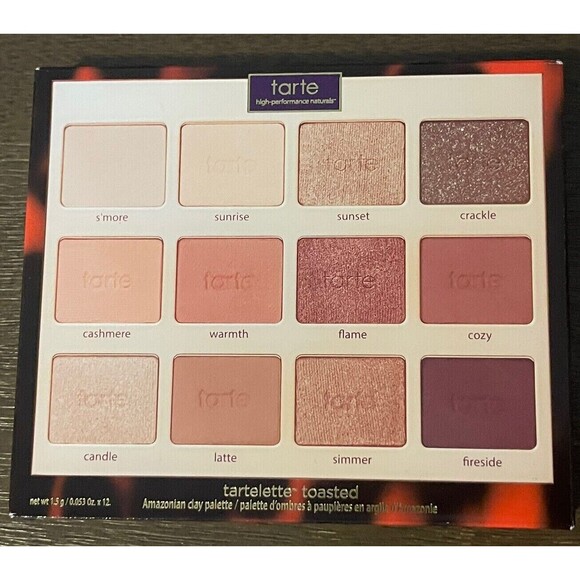Tarte High Performance Naturals Tartelette Toasted Eyeshadow Palette New in box